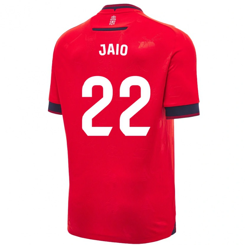 Danxen Hombre Camiseta Jaione Larraiotz Senosiain #22 Rojo Blanco 1ª Equipación 2024/25 La Camisa México