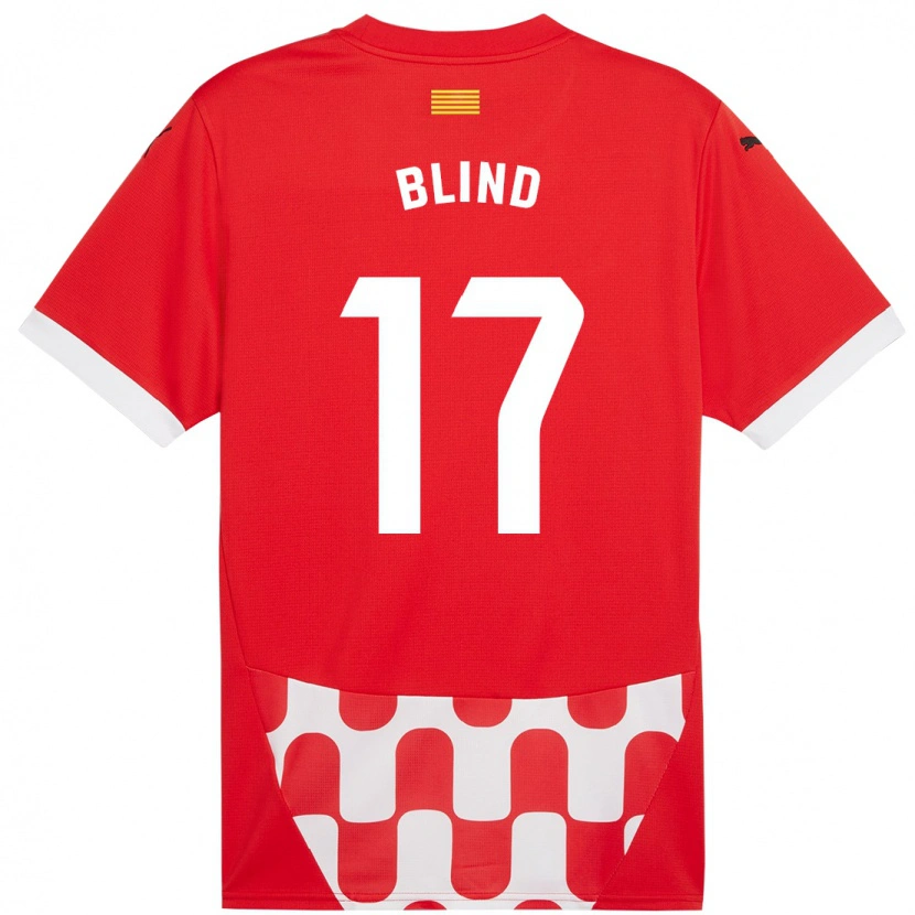Danxen Hombre Camiseta Daley Blind #17 Rojo Blanco 1ª Equipación 2024/25 La Camisa México