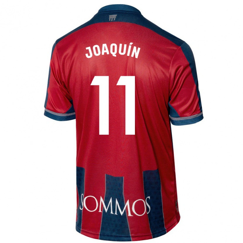 Danxen Hombre Camiseta Joaquín Muñoz #11 Rojo Azul 1ª Equipación 2024/25 La Camisa México