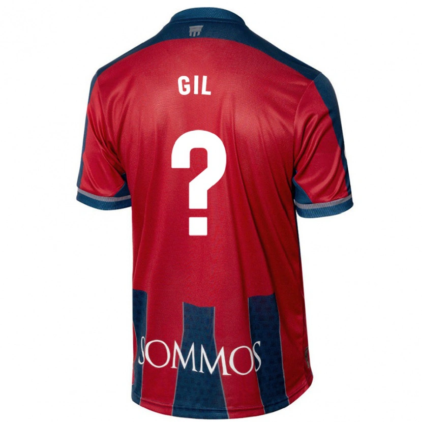 Danxen Hombre Camiseta Iker Gil #0 Rojo Azul 1ª Equipación 2024/25 La Camisa México