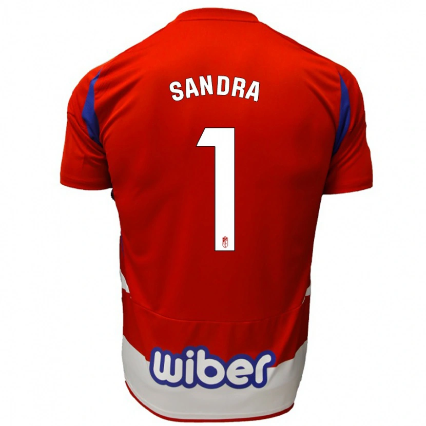 Danxen Hombre Camiseta Sandra #1 Rojo Blanco Azul 1ª Equipación 2024/25 La Camisa México