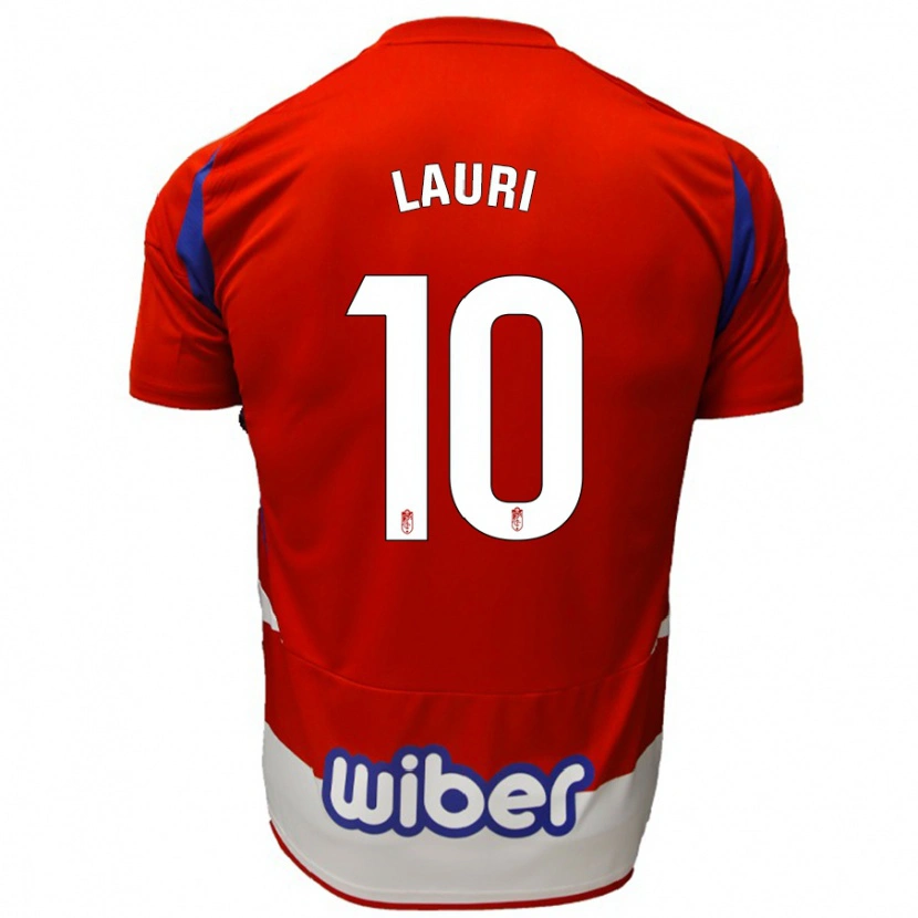 Danxen Hombre Camiseta Lauri #10 Rojo Blanco Azul 1ª Equipación 2024/25 La Camisa México