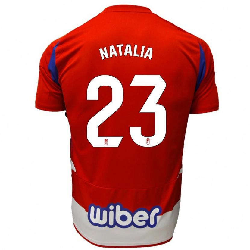 Danxen Hombre Camiseta Natalia #23 Rojo Blanco Azul 1ª Equipación 2024/25 La Camisa México