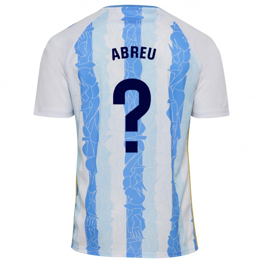 Danxen Hombre Camiseta Marco Abreu #0 Blanco Azul 1ª Equipación 2024/25 La Camisa México