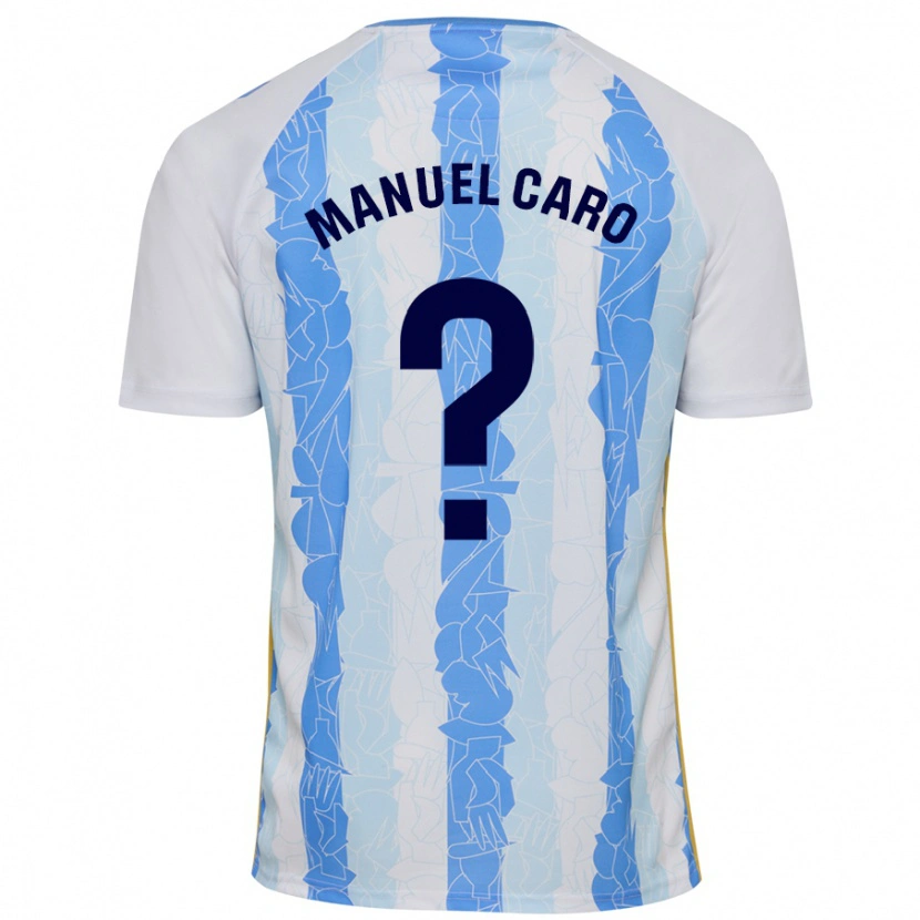 Danxen Hombre Camiseta José Manuel Caro #0 Blanco Azul 1ª Equipación 2024/25 La Camisa México