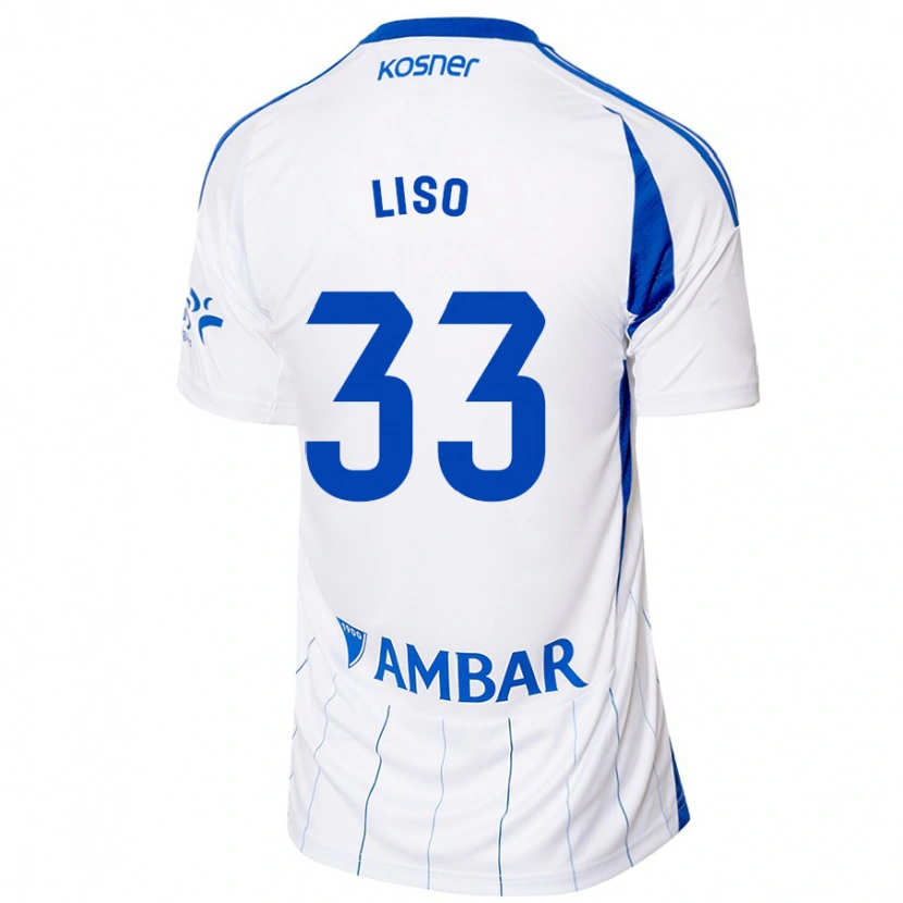 Danxen Hombre Camiseta Adrián Liso #33 Rojo Blanco 1ª Equipación 2024/25 La Camisa México