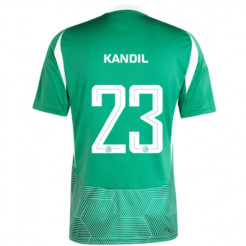 Danxen Hombre Camiseta Maor Kandil #23 Verde Blanco 1ª Equipación 2024/25 La Camisa México