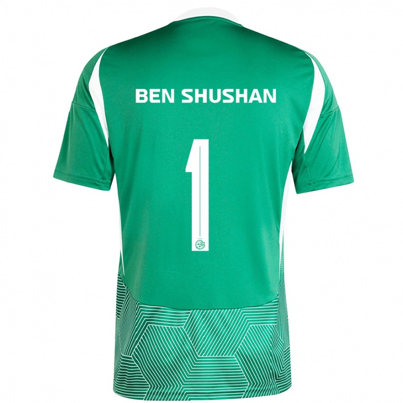 Danxen Hombre Camiseta Ori Ben Shushan #1 Verde Blanco 1ª Equipación 2024/25 La Camisa México