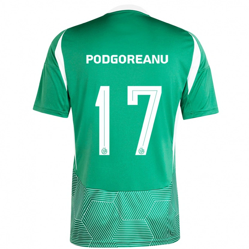 Danxen Hombre Camiseta Suf Podgoreanu #17 Verde Blanco 1ª Equipación 2024/25 La Camisa México