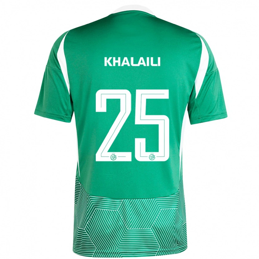 Danxen Hombre Camiseta Anan Khalaili #25 Verde Blanco 1ª Equipación 2024/25 La Camisa México