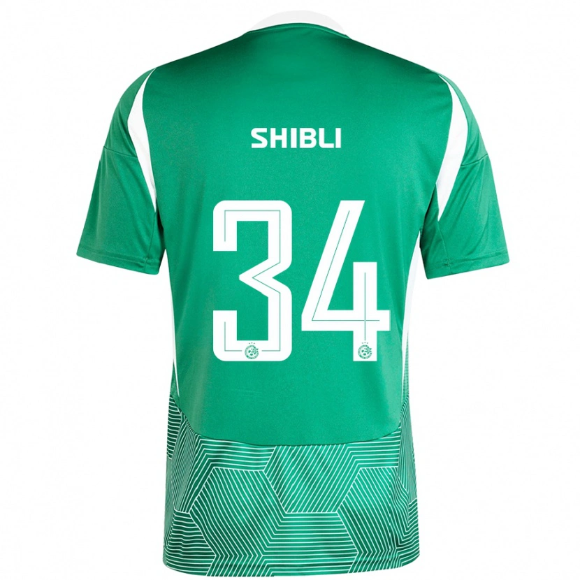 Danxen Hombre Camiseta Hamza Shibli #34 Verde Blanco 1ª Equipación 2024/25 La Camisa México