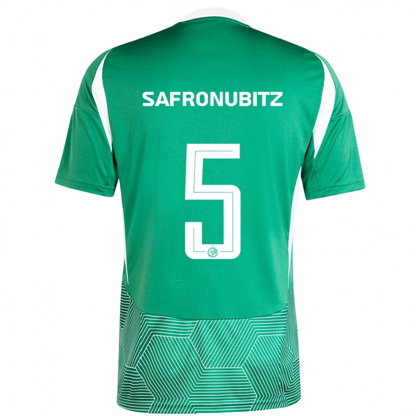 Danxen Hombre Camiseta Dan Safronubitz #5 Verde Blanco 1ª Equipación 2024/25 La Camisa México