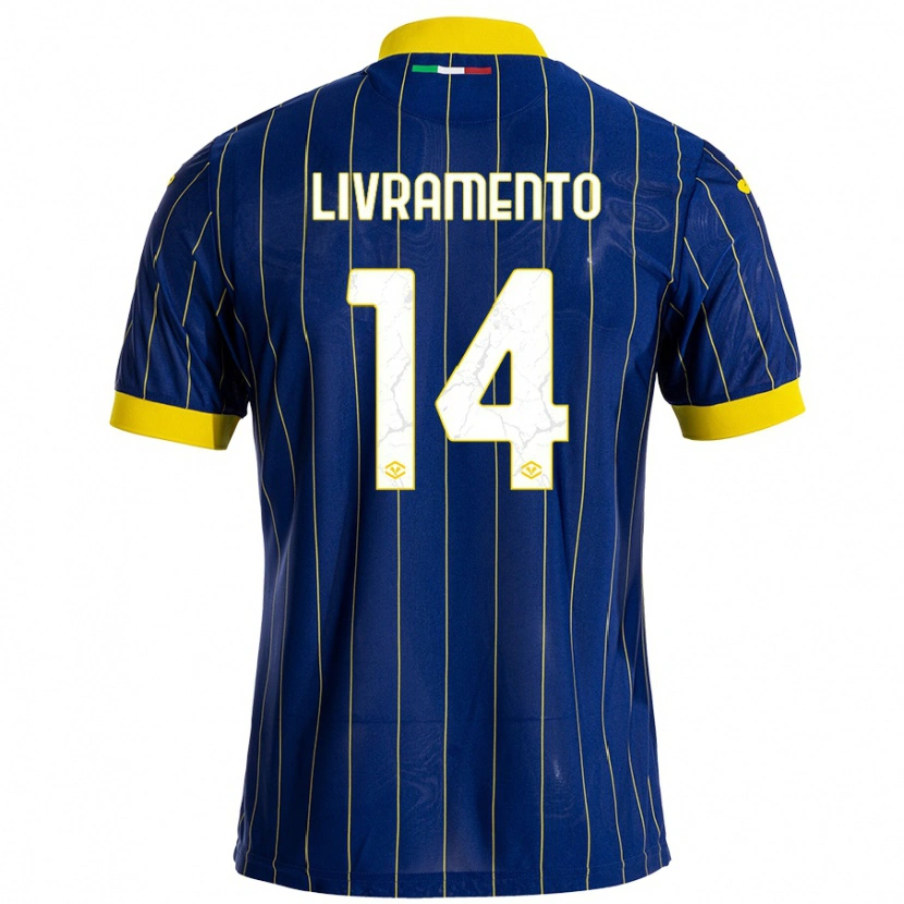 Danxen Hombre Camiseta Dailon Rocha Livramento #14 Azul Amarillo 1ª Equipación 2024/25 La Camisa México