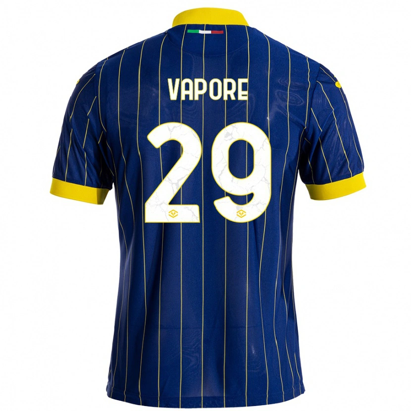 Danxen Hombre Camiseta Angelo Vapore #29 Azul Amarillo 1ª Equipación 2024/25 La Camisa México