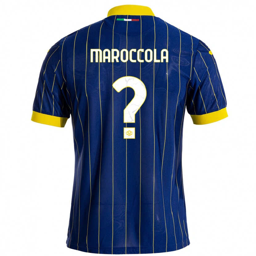Danxen Hombre Camiseta Francesco Maroccola #0 Azul Amarillo 1ª Equipación 2024/25 La Camisa México