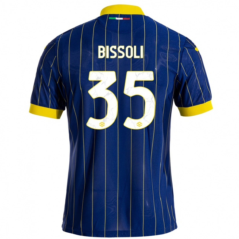 Danxen Hombre Camiseta Noemí Bissoli #35 Azul Amarillo 1ª Equipación 2024/25 La Camisa México