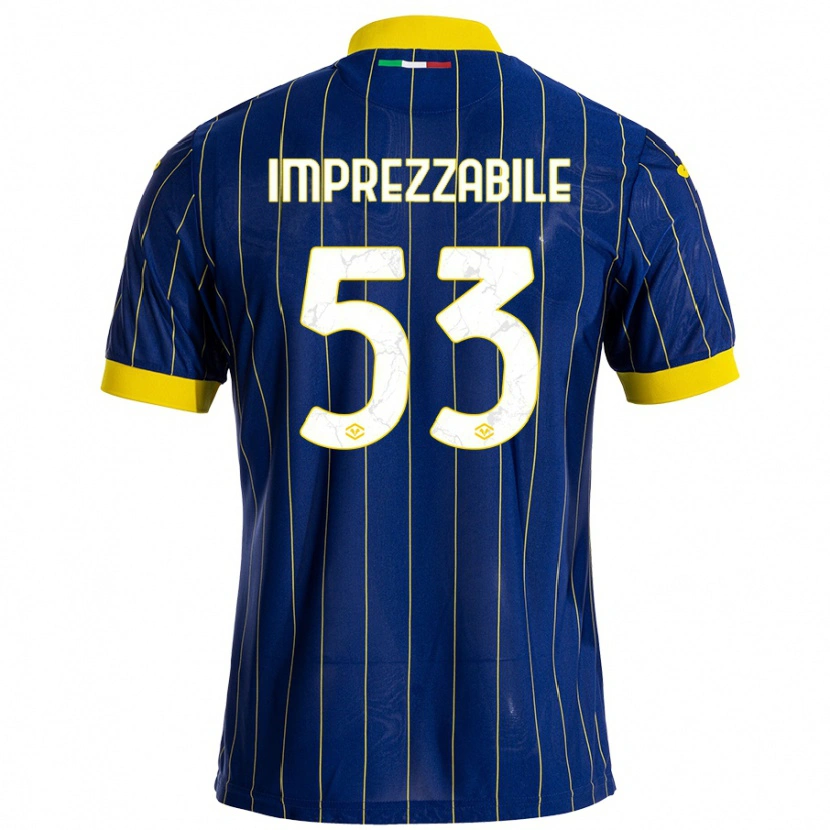 Danxen Hombre Camiseta Francesca Imprezzabile #53 Azul Amarillo 1ª Equipación 2024/25 La Camisa México