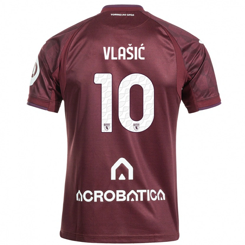 Danxen Hombre Camiseta Nikola Vlašić #10 Granate Blanco 1ª Equipación 2024/25 La Camisa México