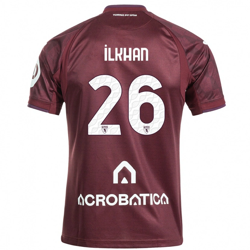 Danxen Hombre Camiseta Emirhan İlkhan #26 Granate Blanco 1ª Equipación 2024/25 La Camisa México
