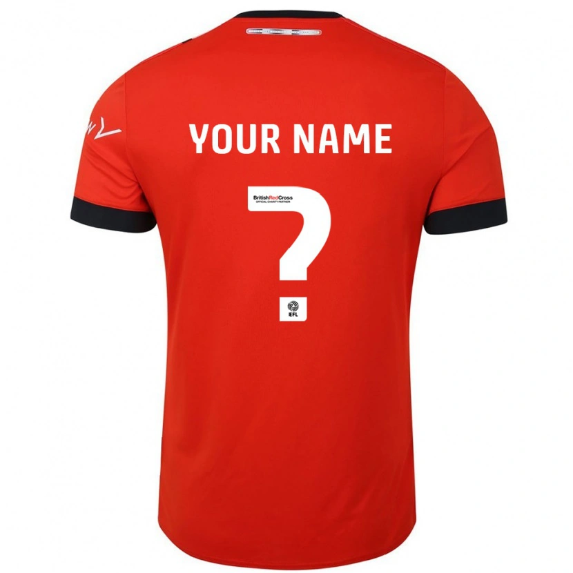 Danxen Hombre Camiseta Su Nombre #0 Naranja Negro 1ª Equipación 2024/25 La Camisa México