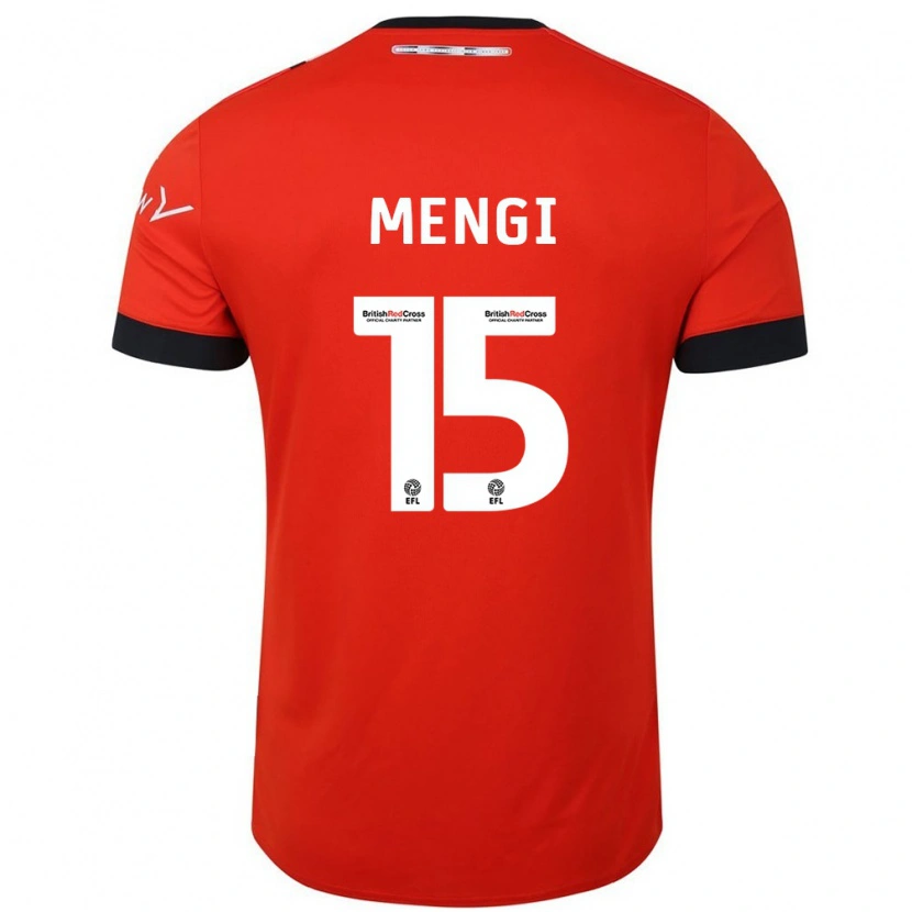 Danxen Hombre Camiseta Teden Mengi #15 Naranja Negro 1ª Equipación 2024/25 La Camisa México
