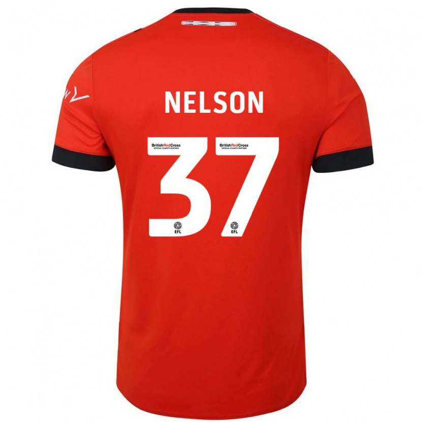 Danxen Hombre Camiseta Zack Nelson #37 Naranja Negro 1ª Equipación 2024/25 La Camisa México