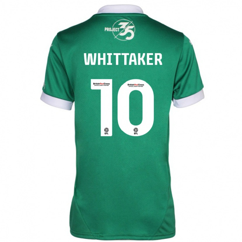 Danxen Hombre Camiseta Morgan Whittaker #10 Verde Blanco 1ª Equipación 2024/25 La Camisa México
