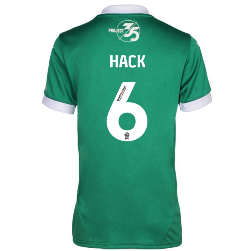 Danxen Hombre Camiseta Lucy Hack #6 Verde Blanco 1ª Equipación 2024/25 La Camisa México