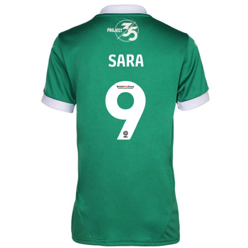 Danxen Hombre Camiseta Ellie Sara #9 Verde Blanco 1ª Equipación 2024/25 La Camisa México
