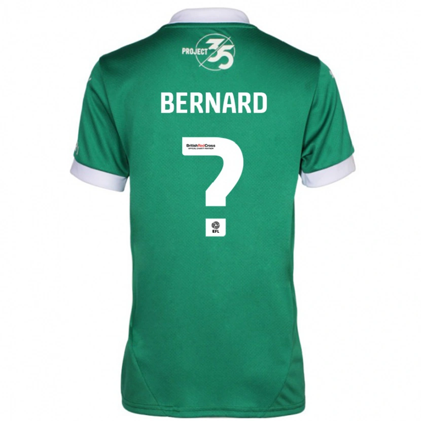 Danxen Hombre Camiseta Josh Bernard #0 Verde Blanco 1ª Equipación 2024/25 La Camisa México