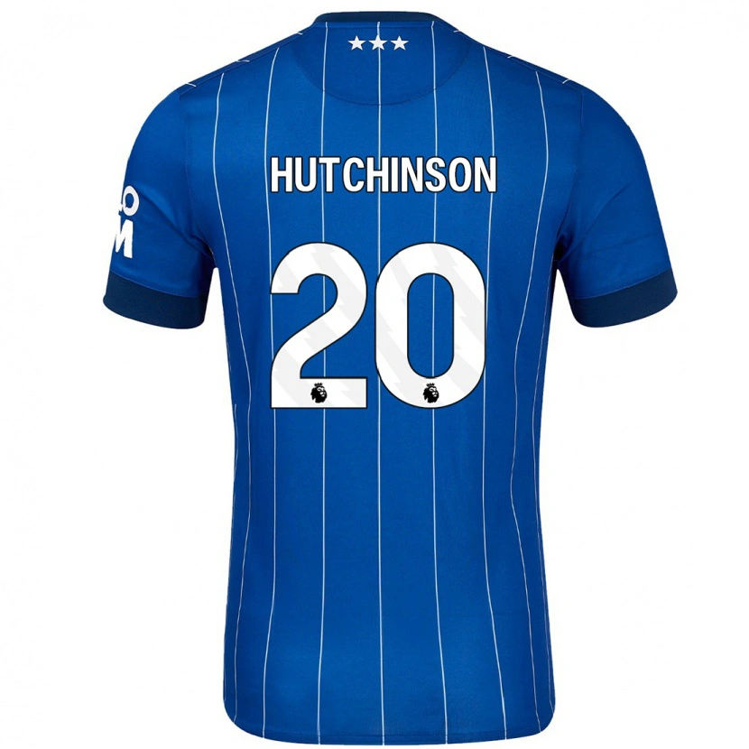 Danxen Hombre Camiseta Omari Hutchinson #20 Azul Marino 1ª Equipación 2024/25 La Camisa México