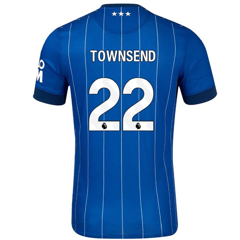 Danxen Hombre Camiseta Conor Townsend #22 Azul Marino 1ª Equipación 2024/25 La Camisa México