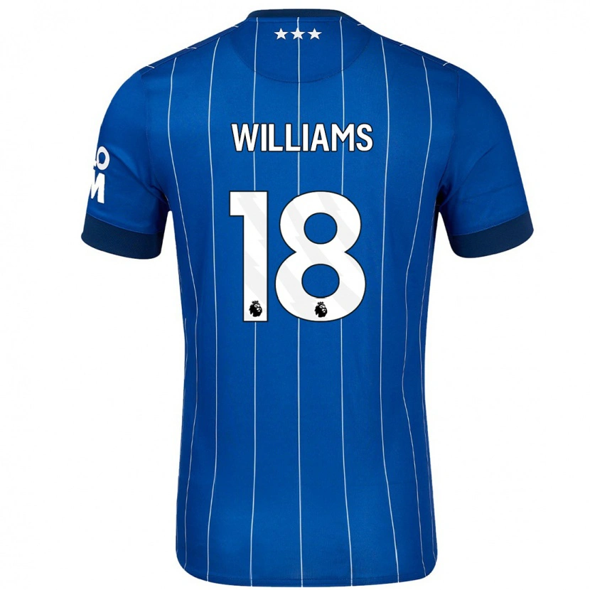 Danxen Hombre Camiseta Brandon Williams #18 Azul Marino 1ª Equipación 2024/25 La Camisa México