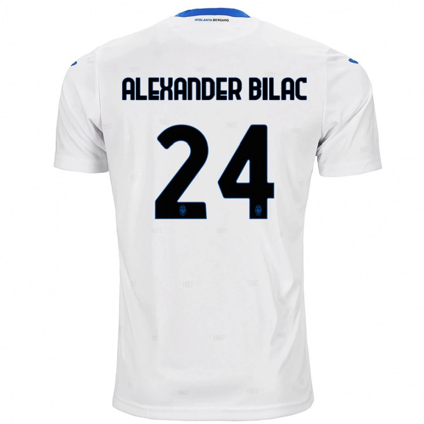 Danxen Hombre Camiseta Max Alexander Bilac #24 Blanco 2ª Equipación 2024/25 La Camisa México
