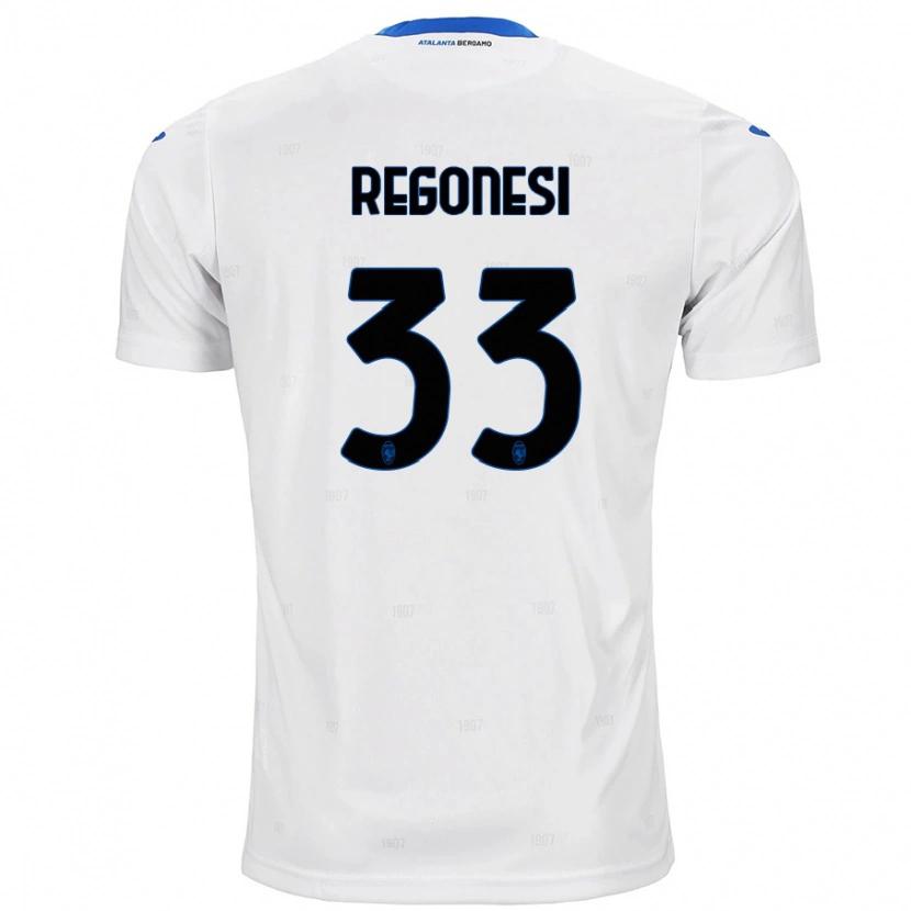 Danxen Hombre Camiseta Iacopo Regonesi #33 Blanco 2ª Equipación 2024/25 La Camisa México