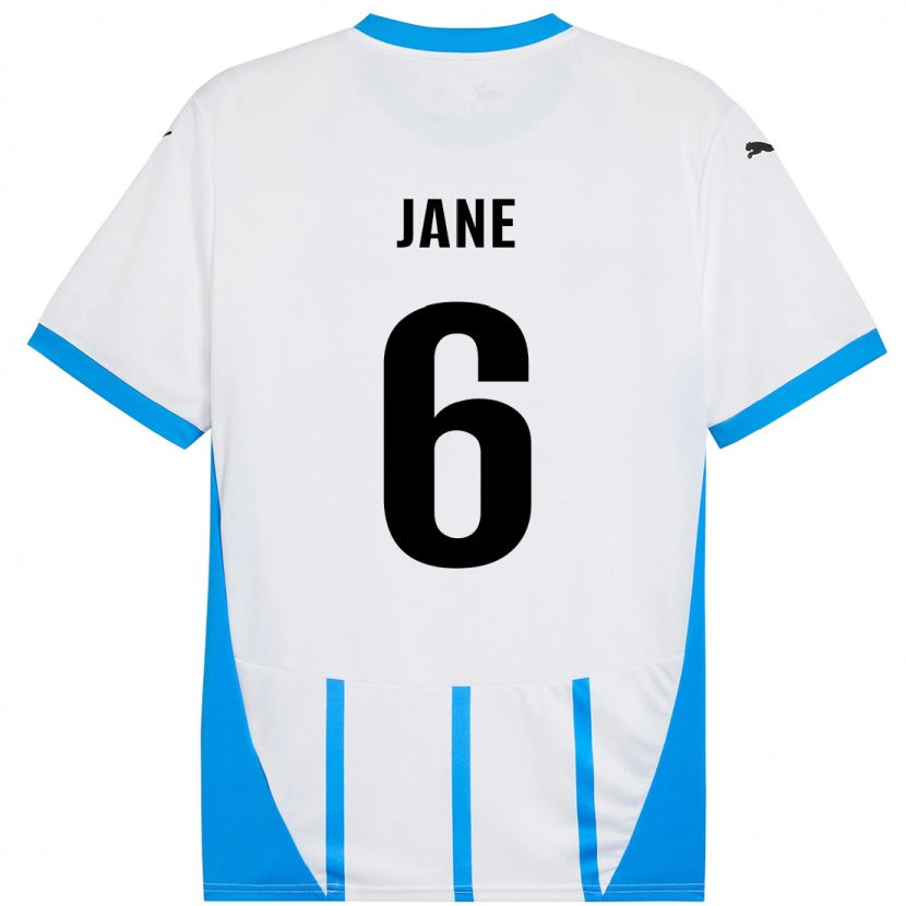Danxen Hombre Camiseta Refiloe Jane #6 Blanco Azul 2ª Equipación 2024/25 La Camisa México