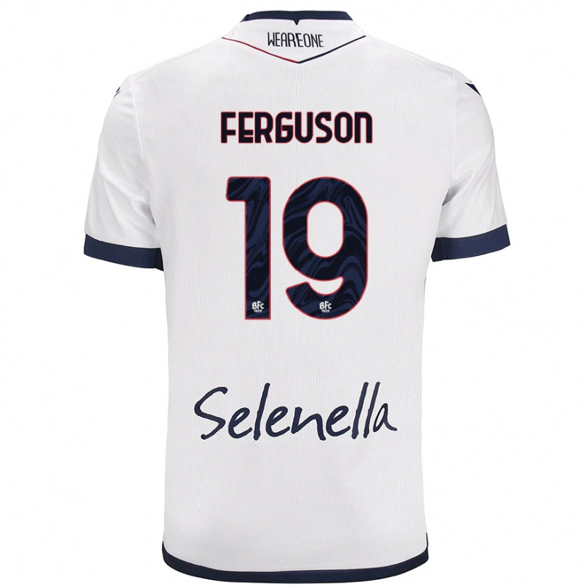 Danxen Hombre Camiseta Lewis Ferguson #19 Blanco Azul Real 2ª Equipación 2024/25 La Camisa México