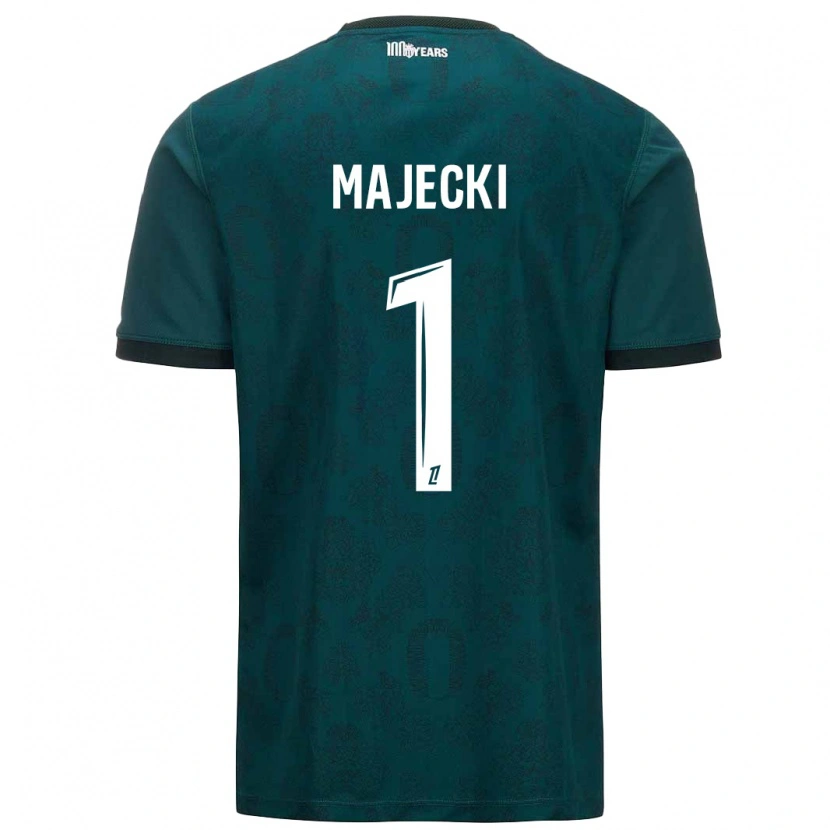Danxen Hombre Camiseta Radoslaw Majecki #1 Verde Oscuro 2ª Equipación 2024/25 La Camisa México