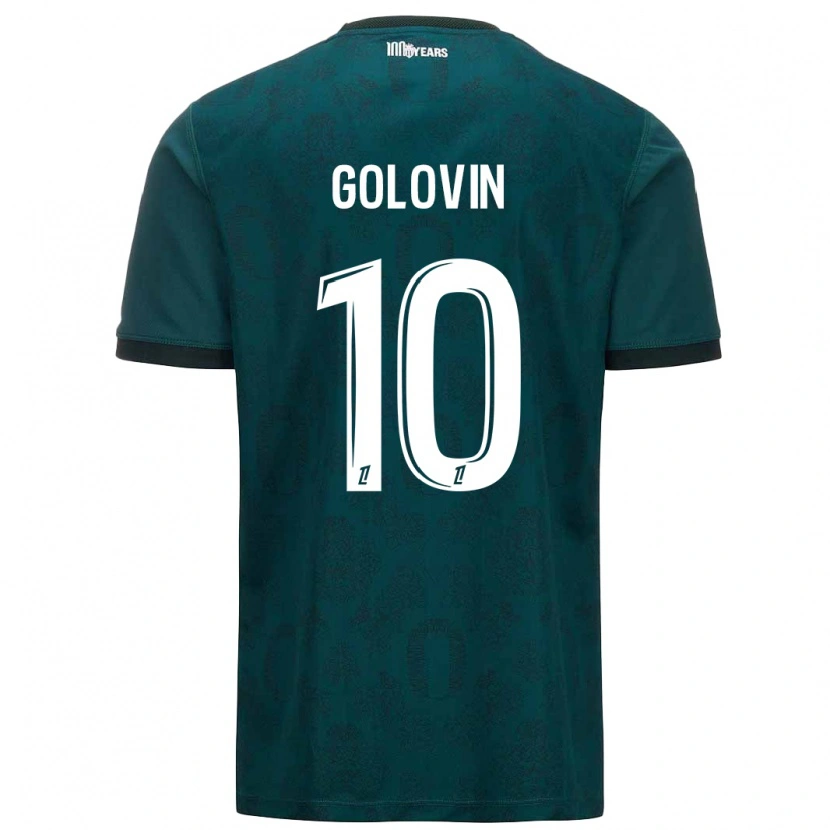 Danxen Hombre Camiseta Aleksandr Golovin #10 Verde Oscuro 2ª Equipación 2024/25 La Camisa México