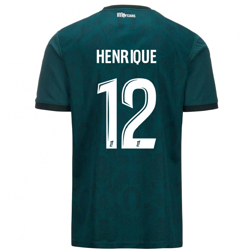 Danxen Hombre Camiseta Caio Henrique #12 Verde Oscuro 2ª Equipación 2024/25 La Camisa México
