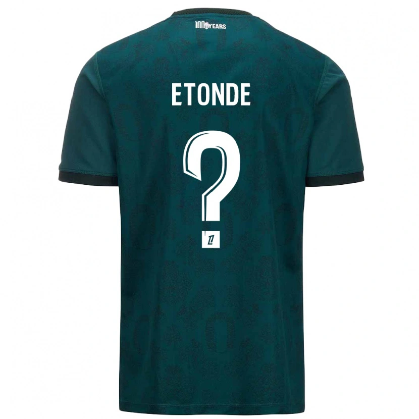Danxen Hombre Camiseta Romaric Etonde #0 Verde Oscuro 2ª Equipación 2024/25 La Camisa México