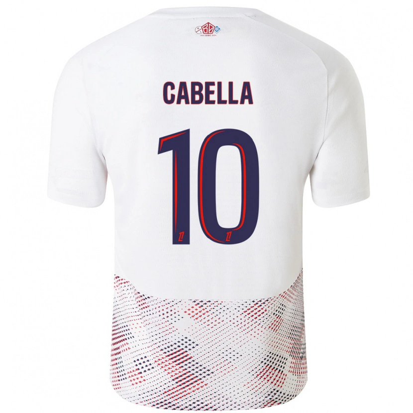 Danxen Hombre Camiseta Rémy Cabella #10 Blanco Azul Real 2ª Equipación 2024/25 La Camisa México