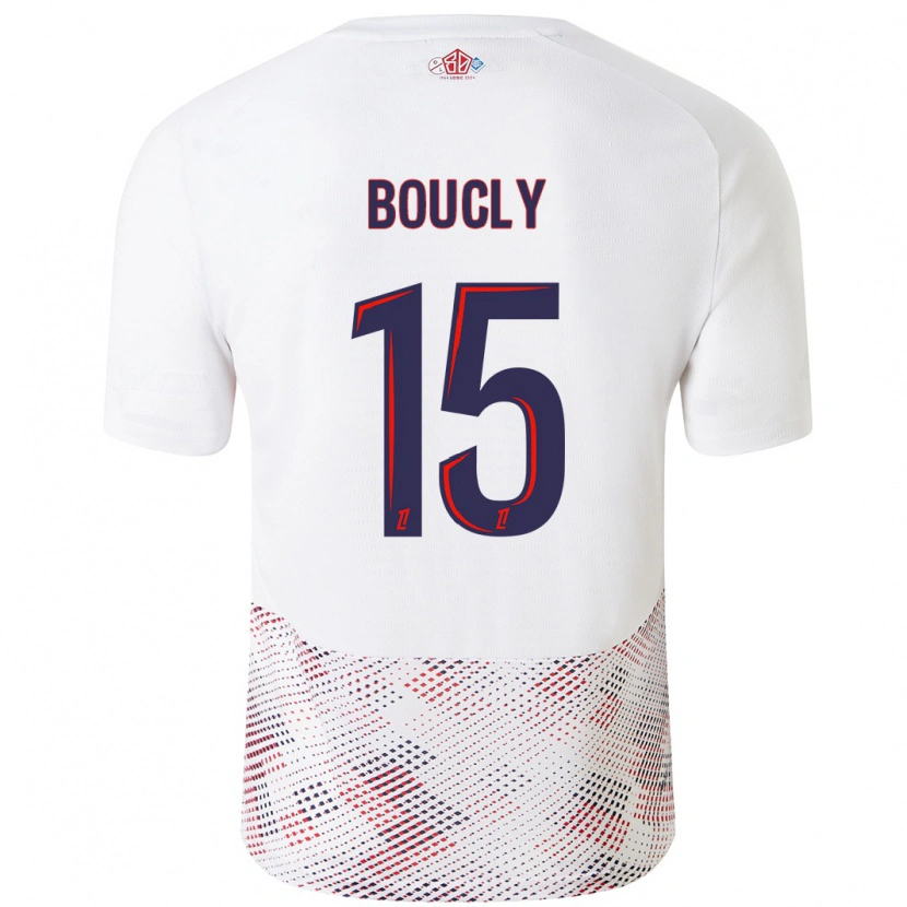 Danxen Hombre Camiseta Maite Boucly #15 Blanco Azul Real 2ª Equipación 2024/25 La Camisa México
