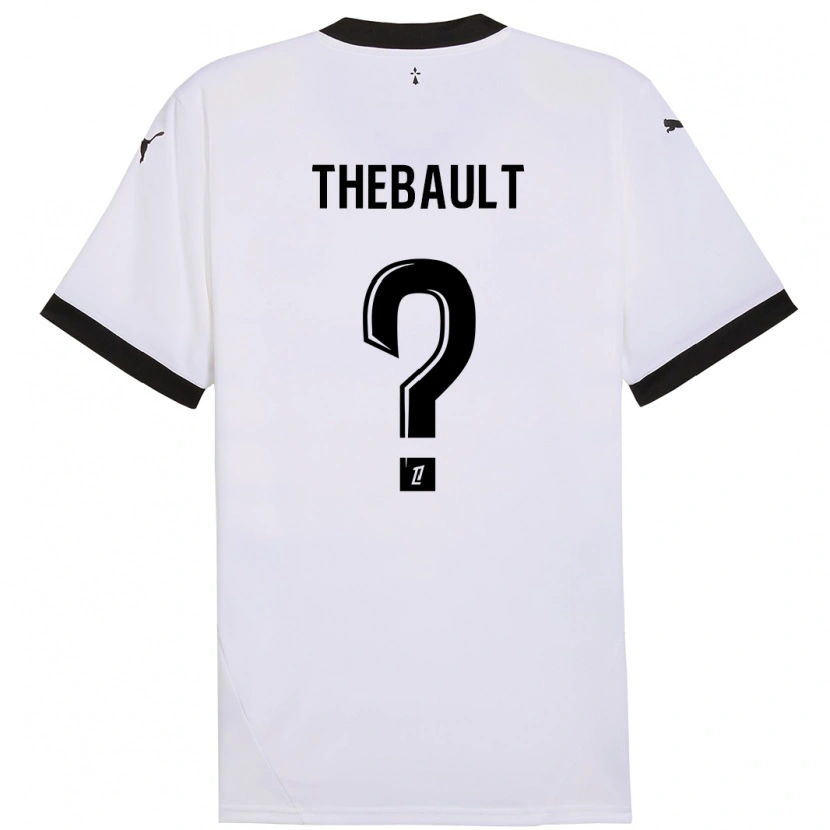Danxen Hombre Camiseta Yaël Thébault #0 Blanco Negro 2ª Equipación 2024/25 La Camisa México