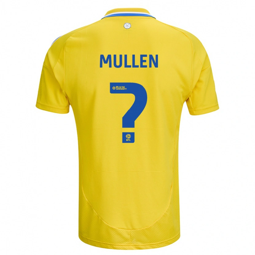 Danxen Hombre Camiseta Jeremiah Chilokoa-Mullen #0 Amarillo Azul 2ª Equipación 2024/25 La Camisa México