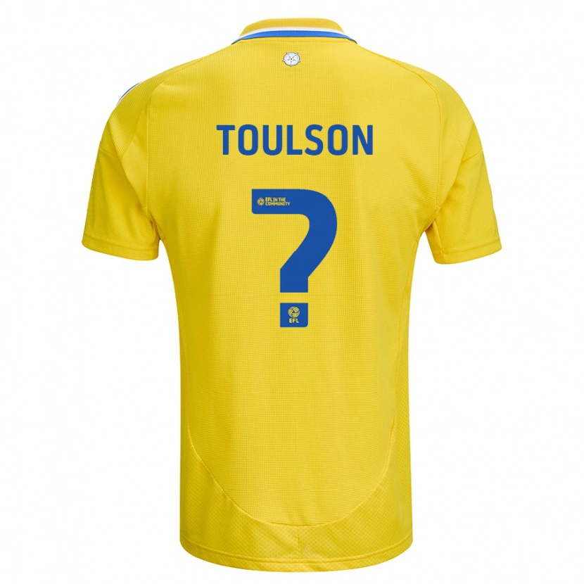 Danxen Hombre Camiseta Daniel Toulson #0 Amarillo Azul 2ª Equipación 2024/25 La Camisa México