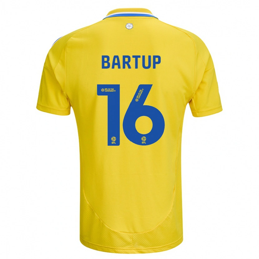 Danxen Hombre Camiseta Laura Bartup #16 Amarillo Azul 2ª Equipación 2024/25 La Camisa México
