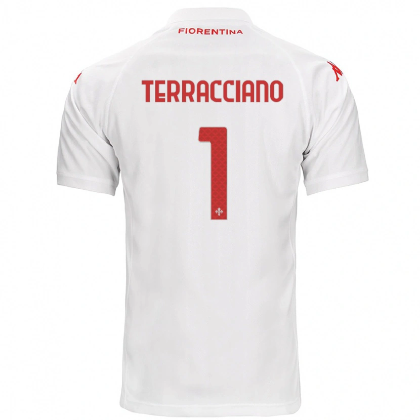 Danxen Hombre Camiseta Pietro Terracciano #1 Blanco 2ª Equipación 2024/25 La Camisa México