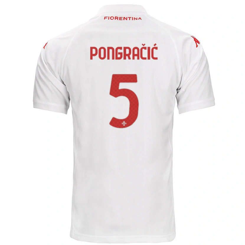 Danxen Hombre Camiseta Marin Pongračić #5 Blanco 2ª Equipación 2024/25 La Camisa México