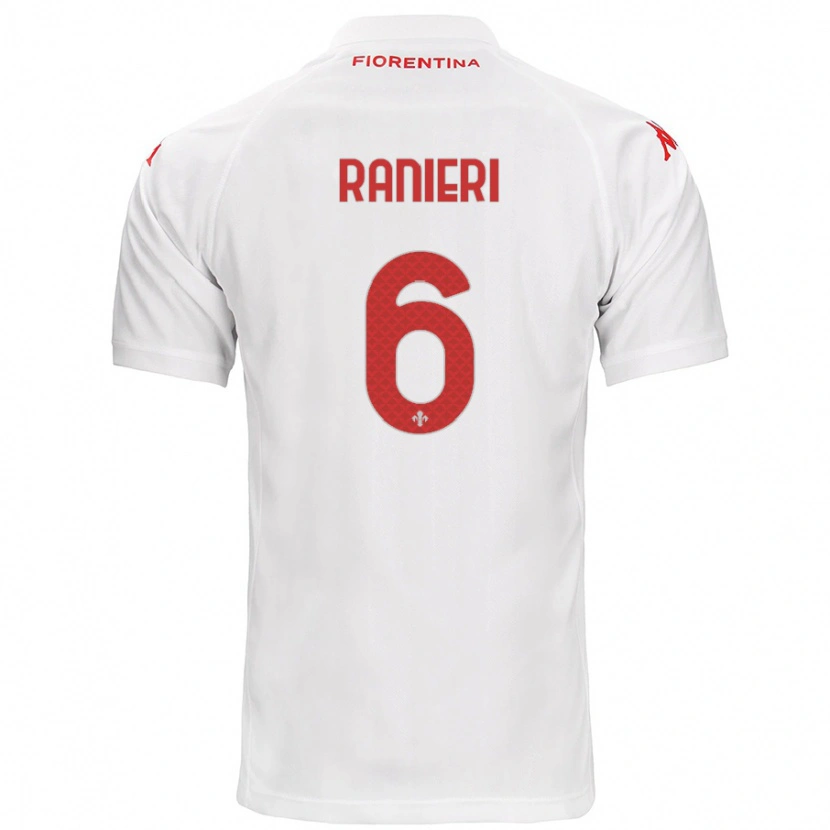 Danxen Hombre Camiseta Luca Ranieri #6 Blanco 2ª Equipación 2024/25 La Camisa México